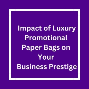 The Impact of Luxury Promotional Paper Bags on Your Business Prestige