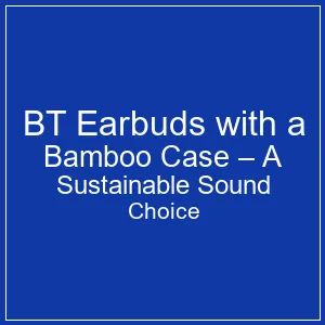 BT Earbuds with Bamboo Case – Best Sustainable Gift