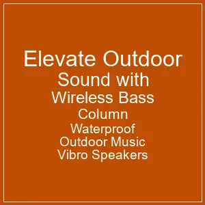 Compact, stylish, waterproof wireless bass column speakers