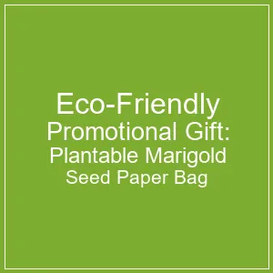 Eco-Friendly Plantable Marigold Seed Paper Bag A5