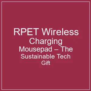 Sustainable RPET Mousepad with Wireless Charging by Elzit