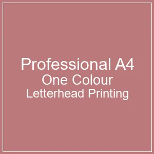 Elzit A4 One Colour Letterhead Design