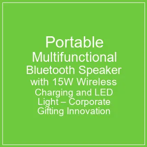 Portable Multifunctional Bluetooth Speaker with Wireless Charger