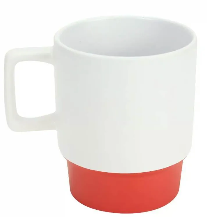 12 Oz Matte Finish Ceramic Mugs with Clay                Bottom  