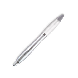Push Button satin body Pen White