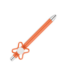Spinner On Top Orange Ball Pen 