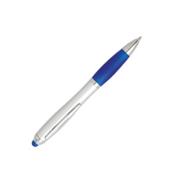 Twist Stylus Ball Pen With Matching Tip Blue