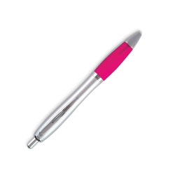Push Button satin body Pen Pink