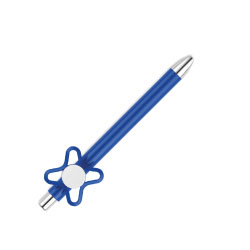 Spinner On Top Blue Ball Pen 