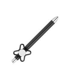 Spinner On Top Black Ball Pen 