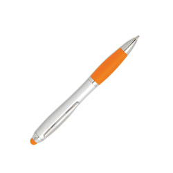 Twist Stylus Ball Pen With Matching Tip Orange