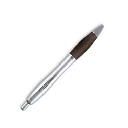 Push Button satin body Pen Black