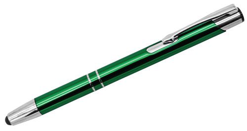 Aluminum Pens with Stylus Green