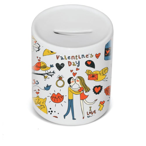 Coin Bank White  142