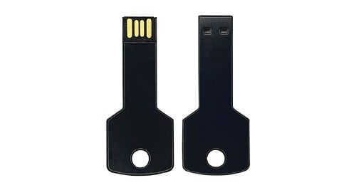 USB Flash Drive Key Shaped- Black