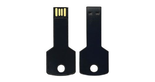 USB Flash Drive Key Shaped- Black USB Flash Drive Key Shaped- Black