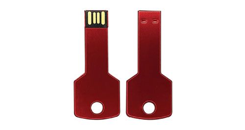 USB Flash Drive Key Shaped- Red USB Flash Drive Key Shaped- Red