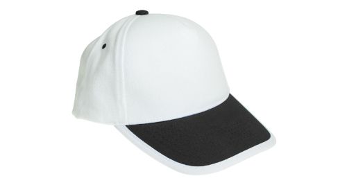 Cotton Caps White and Black Color Cotton Caps White and Black Color