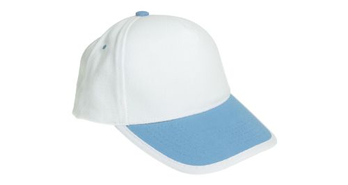 Cotton Caps White and Light Blue Color Cotton Caps White and Light Blue Color