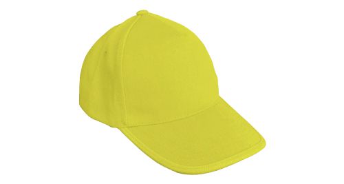 Cotton Caps Solid Yellow Color