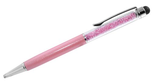 UAE National Day Crystal Pens with Stylus - Pink Color