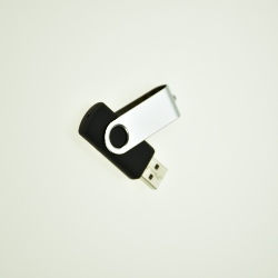 Black Swivel USB Flash Drives 16GB