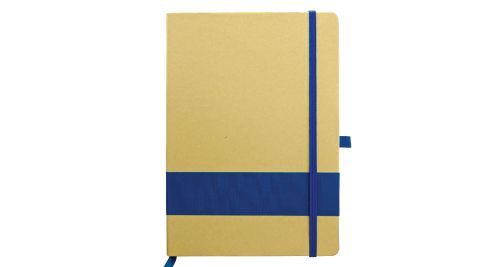 Eco Friendly Notebook with Strip Blue