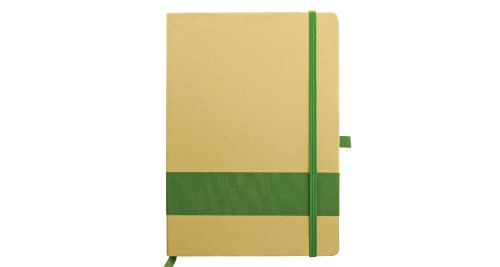 Eco Friendly Notebook with Strip Green