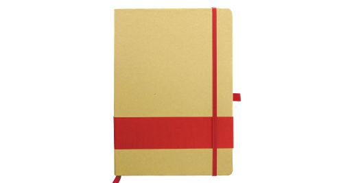 Eco Friendly Notebook with Strip Red