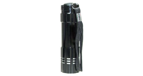 Aluminum Flashlight with Box Black Color