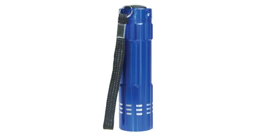 Aluminum Flashlight with Box Blue Color