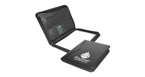 Folder with Zipper and Calculator
