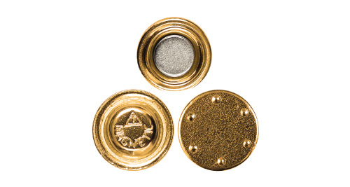 Gold Plated Round Magnet without Adhesive 