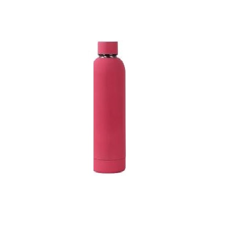 HOT PINK Wholesale Outdoor Frosted Portable Popular 500ml Insulated Stainless Steel Sports Water Bottle EL-TM55