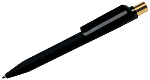 Maxema Pen Black with Gold Plated Push Button