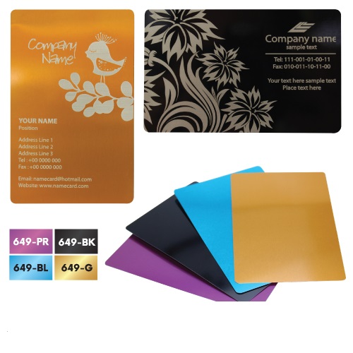 Metal Business Cards Gold 649