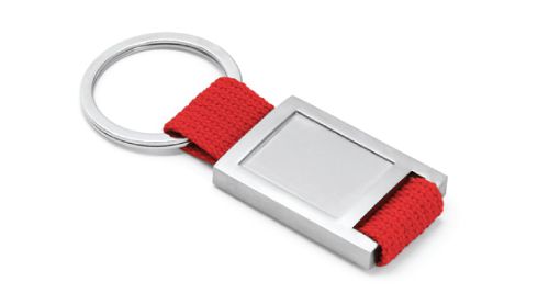 Metal Keychain Red Color