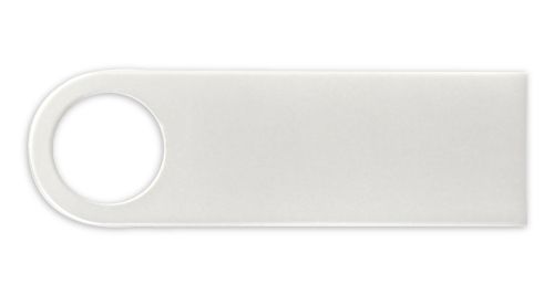 White Metal USB Flash Drive 8 GB