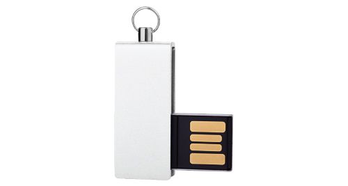 Mini USB Flash with White swivel 4GB Mini USB Flash with White swivel 4GB