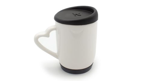 Mug with Silicone Cap and Base BLACK