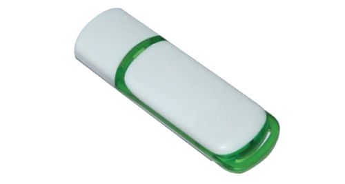 USB Flash Drives 8GB - White and Green USB Flash Drives 8GB - White and Green