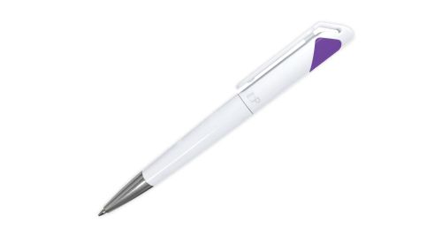 Branded Plastic Pens - Purple