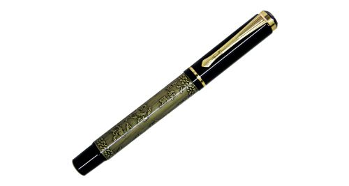 Metal Pen Black with Chinese Design