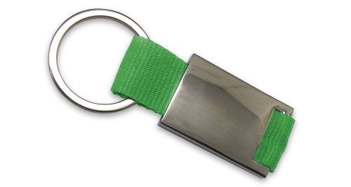 Promotional Metal Keychains Green