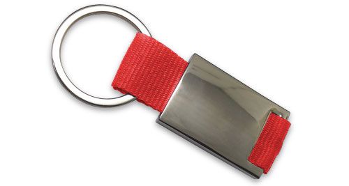 Promotional Metal Keychains Red