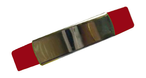 Silicon Wristband With Metal Maroon Silicon Wristband With Metal Maroon