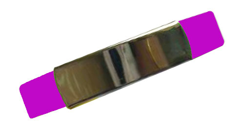 Silicon Wristband With Metal Pink Silicon Wristband With Metal Pink