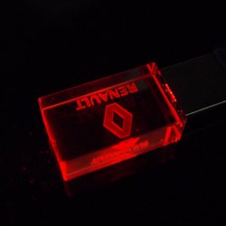 Crystal Flash Drives Red 4 GB