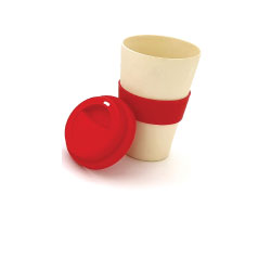 Red Bamboo Fiber Cups Red Bamboo Fiber Cups