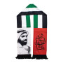 UAE Flag Scarf with Sheikh Zayed Photo 